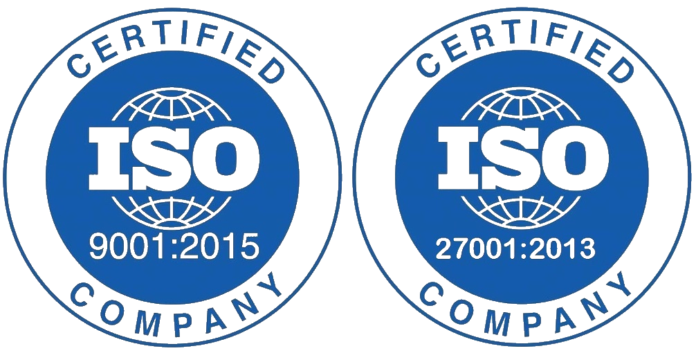 ISO 9001 and ISO 27001 Certified Company